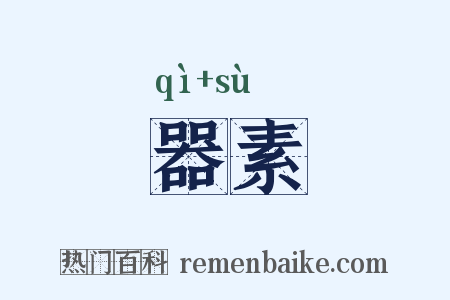 器素是什么意思的图片